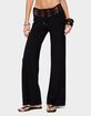 EDIKTED Kirsty Crochet Waist Knit Pants image number 1