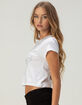 SKIN INDUSTRIES Winged Womens Crop Baby Tee image number 3
