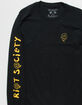 RIOT SOCIETY Happy Face Melt Embroidered Mens T-Shirt image number 2