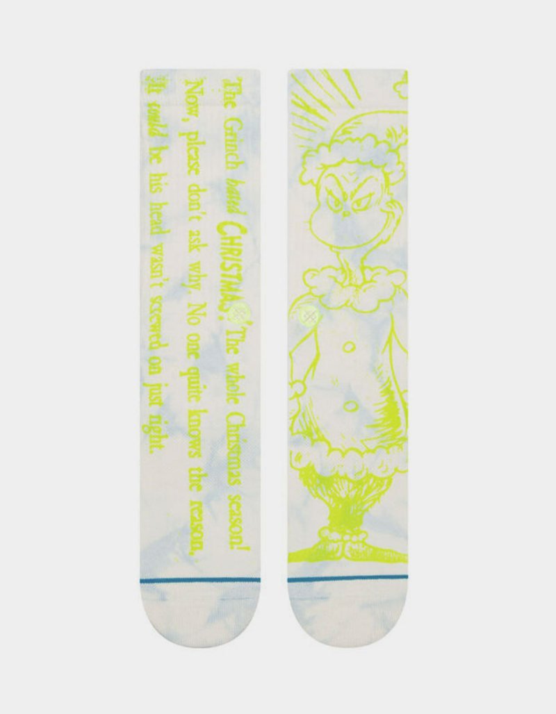 STANCE x THE GRINCH Merry Grinchmas Mens Crew Socks image number 1