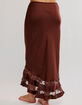 FREE PEOPLE Long Lost Lover Womens Maxi Slip Skirt image number 4