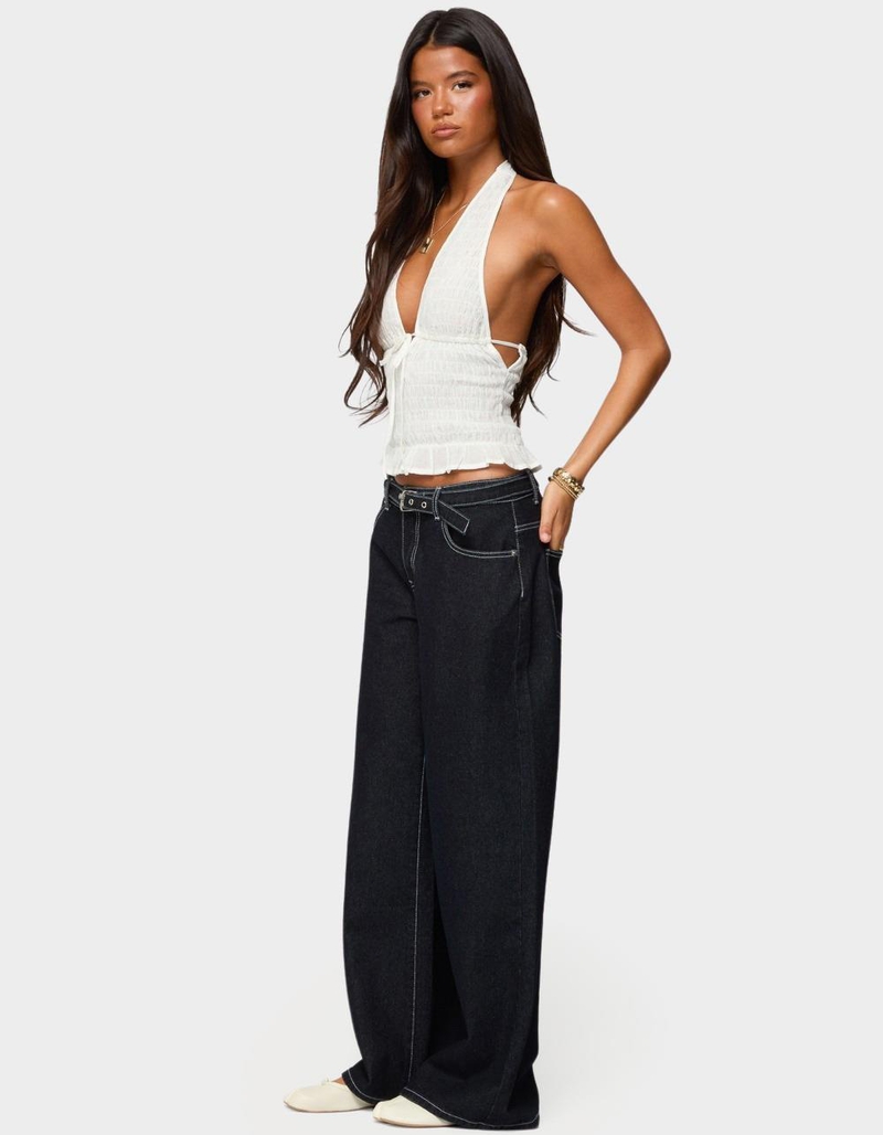 EDIKTED Larissa Scrunch Halter Top image number 3