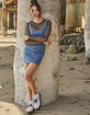 RSQ Womens Denim Short Dress image number 4