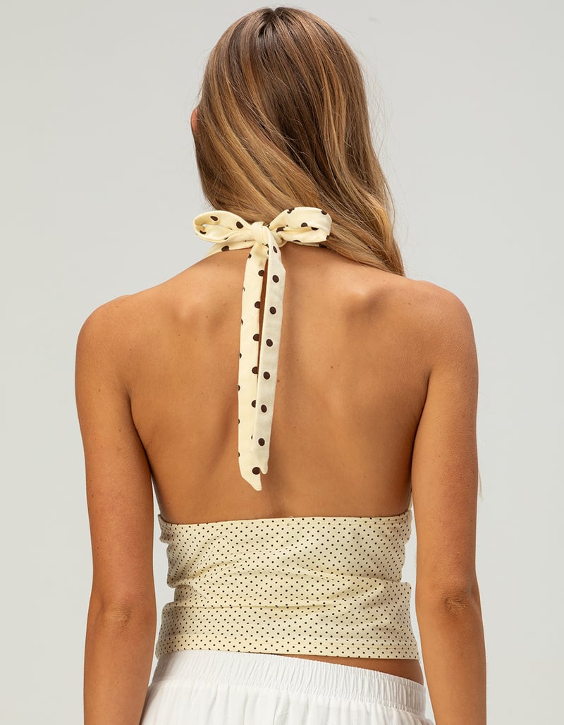 RSQ Womens Polka Dot Halter Top image number 3