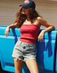 LEVI'S Premium 501 Original Fit Womens High Rise Shorts - Vague Finish image number 1