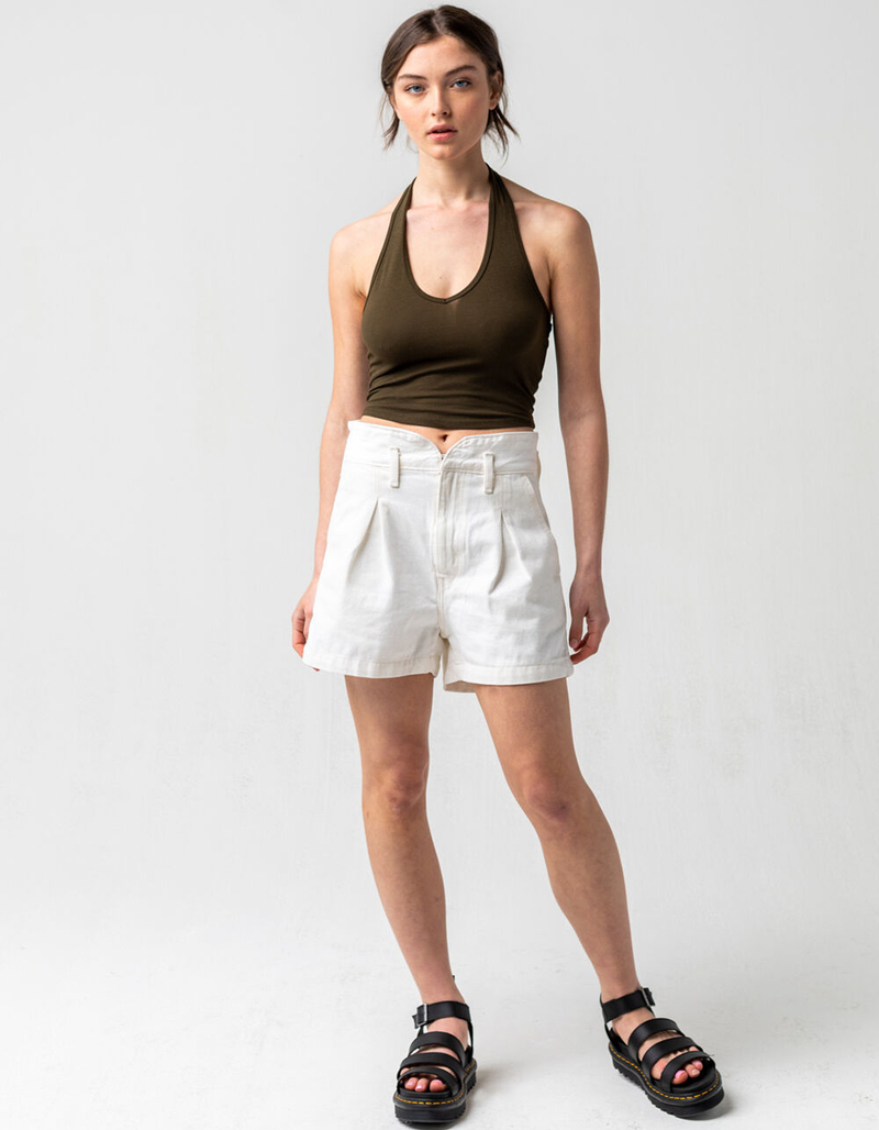 LEVI'S Womens High Rise Denim Mom Shorts image number 4