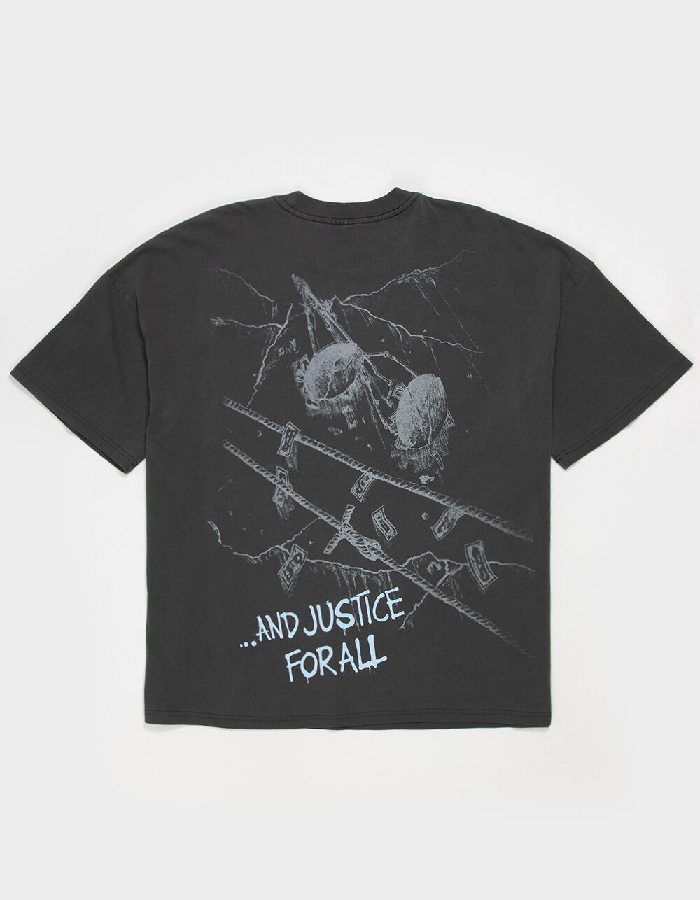 METALLICA Justice Mens Boxy Tee - WASHED BLACK | Tillys