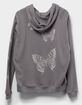 FULL TILT Butterfly Womens Zip-Up Hoodie image number 6
