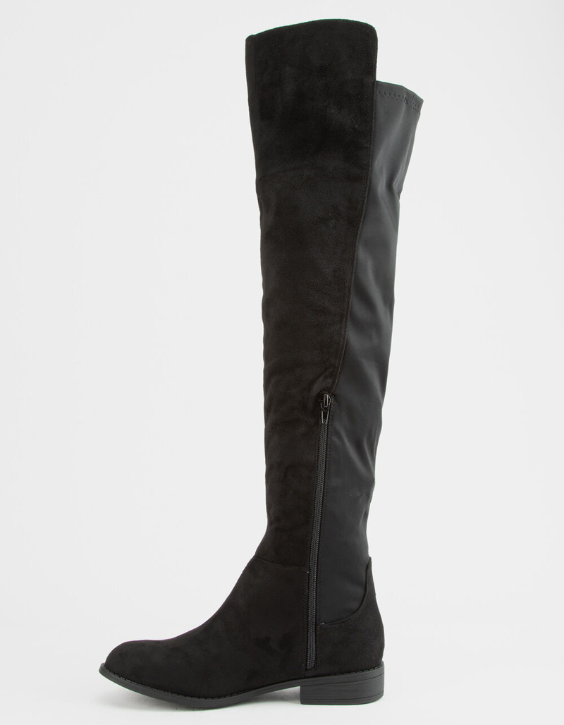 WILD DIVA 50/50 Black Womens Over The Knee Boots image number 2