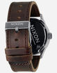 NIXON Sentry Leather Silver & Brown Watch image number 3