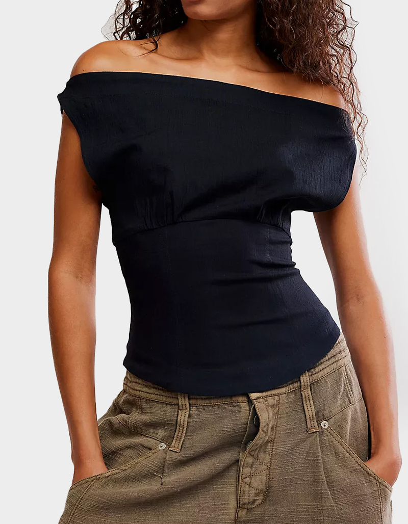 FREE PEOPLE Harper Womens Off The Shoulder Top image number 0