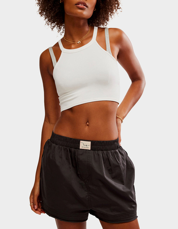 FREE PEOPLE Day To Day Womens Solid Boxer Shorts Primary Image