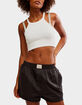 FREE PEOPLE Day To Day Womens Solid Boxer Shorts image number 1