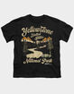 YELLOWSTONE National Park Vintage Girls Tee image number 1