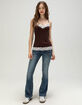 RSQ Womens Long Lace Trim Cami image number 2