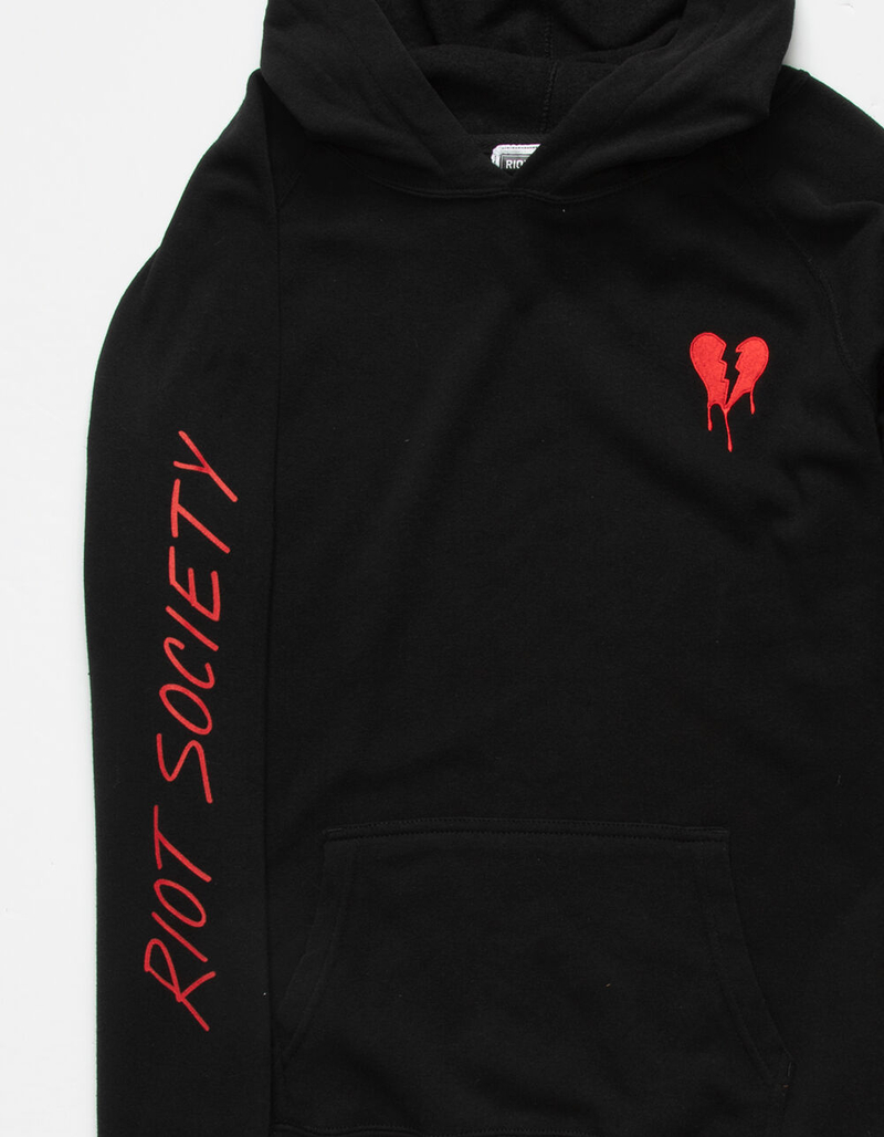 RIOT SOCIETY Broken Heart Drip Boys Hoodie image number 2