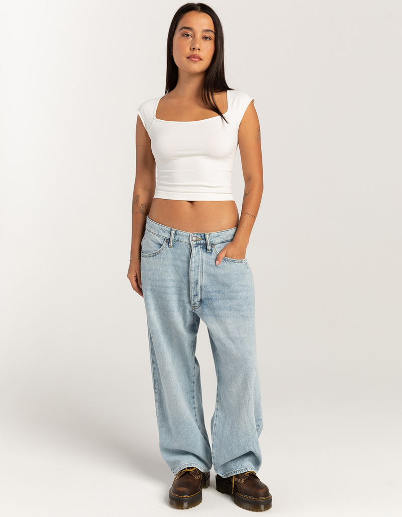 LEE Loose Crop Button-Fly Womens Jeans image number 0