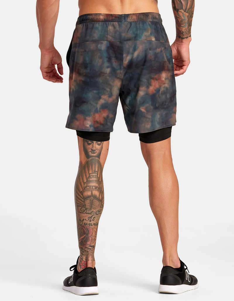 RVCA Yogger Train 2-in-1 Mens 17" Elastic Workout Shorts image number 1