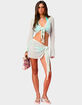 EDIKTED Island Barbie&trade; Tie Front Glitter Knit Top image number 5