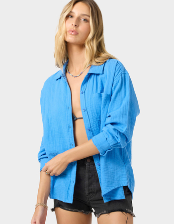 O'NEILL Leni Womens Relaxed Long Sleeve Button Up Shirt Primary Image