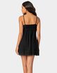 EDIKTED Bonny Lace Trim Cotton Mini Dress image number 2