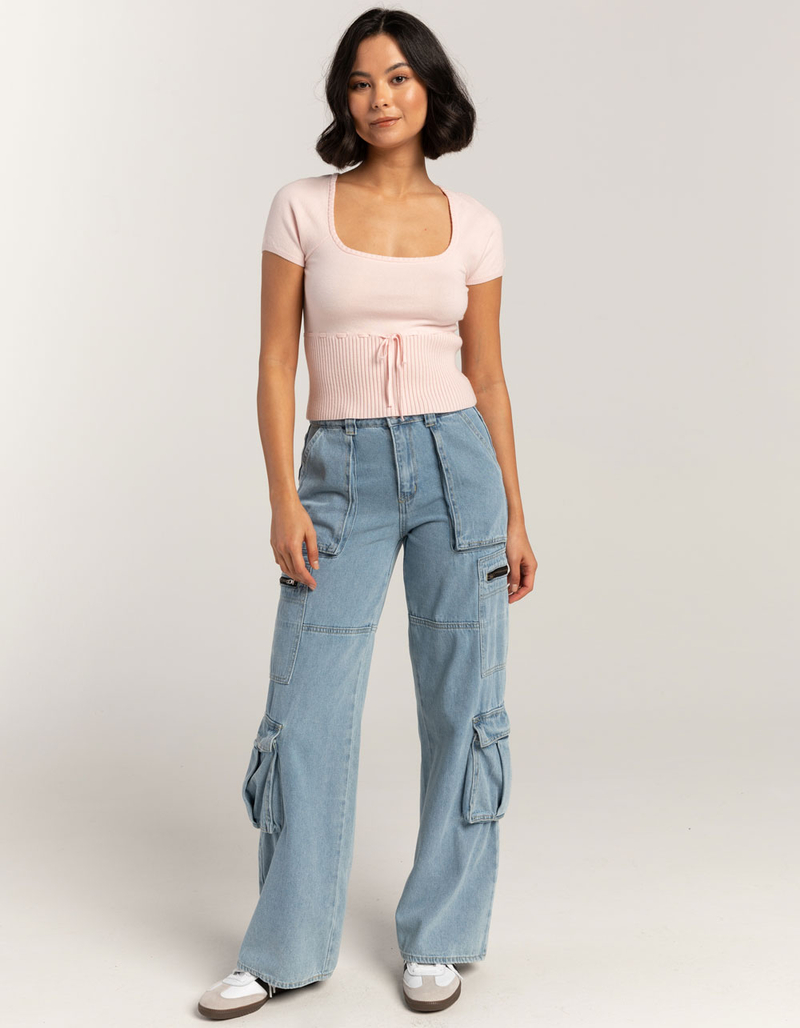 RSQ Womens Ribbon Rib Sweater image number 1