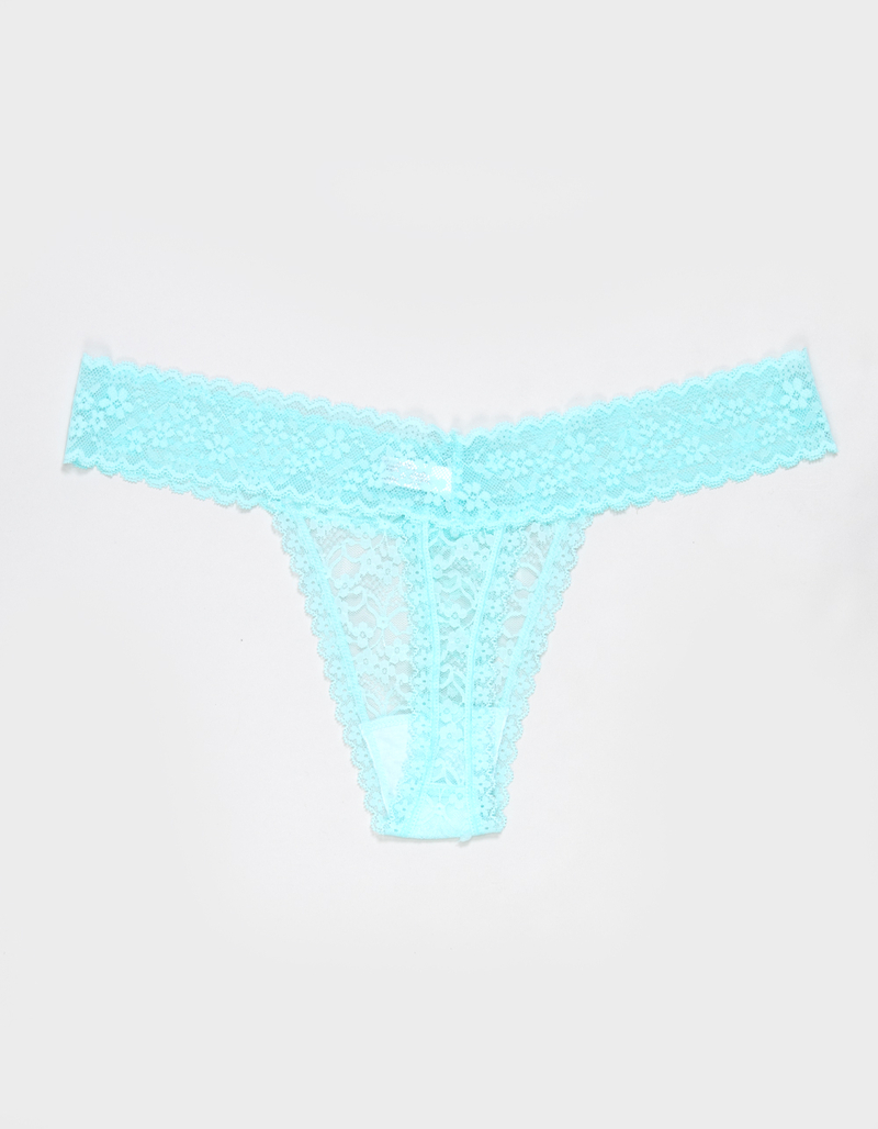FULL TILT Allover Lace Thong image number 1