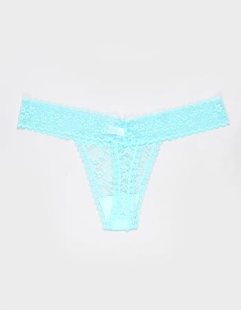 FULL TILT Allover Lace Thong Alternative Image