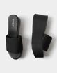 BAMBOO Banded Wedge Womens Sandals image number 5
