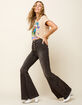 FREE PEOPLE Womens Black Flare Jeans image number 1