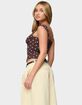 EDIKTED Marcella Wide Strap Mesh Corset image number 3