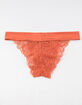 FULL TILT Essential Lace Rust Bikini Panties image number 2