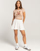 FULL TILT Bear Bow Womens Baby Tee image number 5