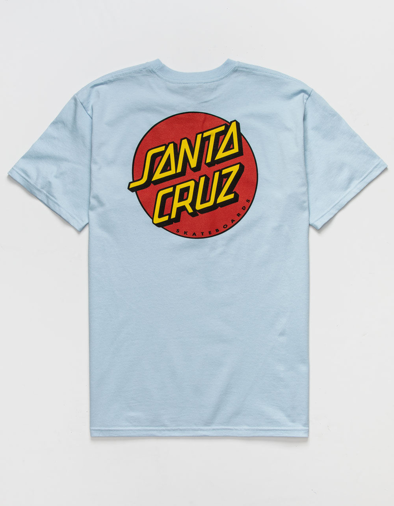SANTA CRUZ Classic Dot Mens Light Blue T-Shirt image number 0