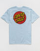 SANTA CRUZ Classic Dot Mens Light Blue T-Shirt image number 1