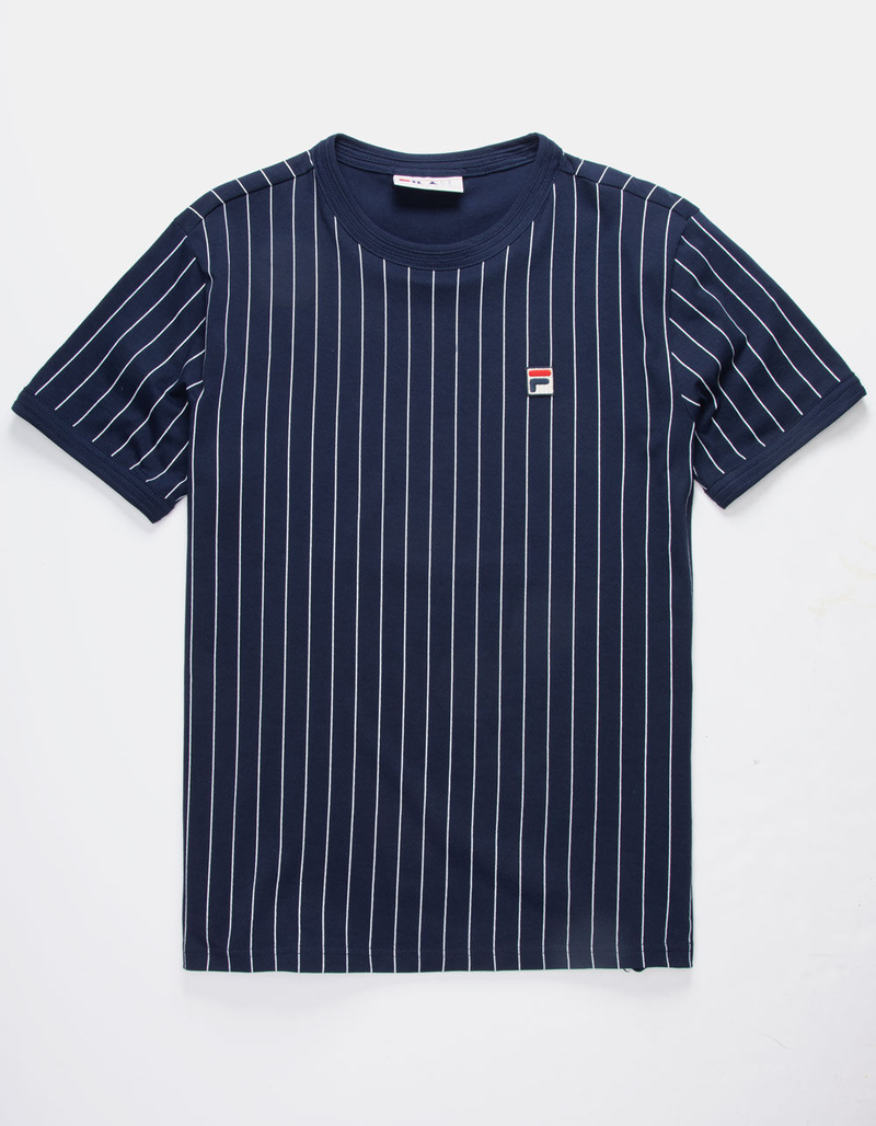 FILA Guilo Navy Stripe Mens T-Shirt image number 0