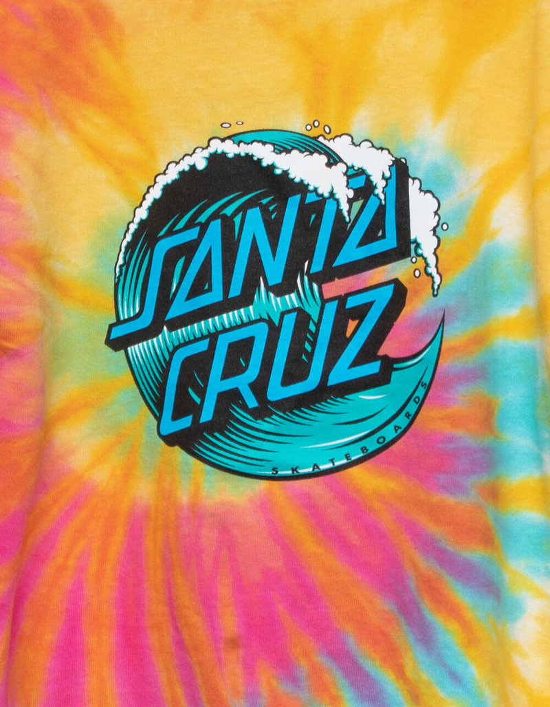 SANTA CRUZ Wave Dot Girls Tie Dye Tee image number 3