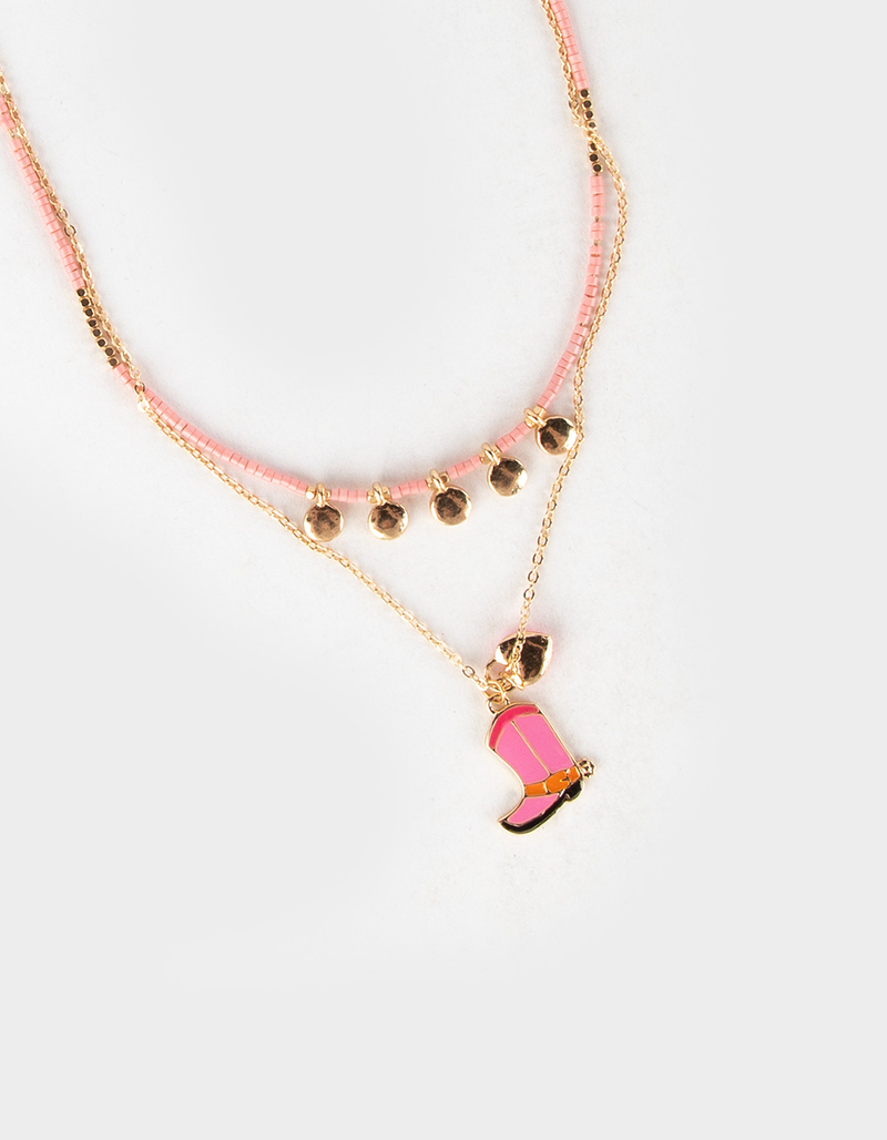 FULL TILT Layered Cowboy Boot Necklace image number 2