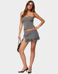 EDIKTED Mona Lacey Slit Pinstripe Mini Skort image number 4