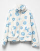 RSQ Girls Floral Print Sherpa Jacket image number 2