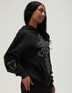 FULL TILT Rhinestone Cross Womens Hoodie image number 4