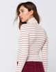 IVY & MAIN Stripe Womens Turtleneck Top image number 4