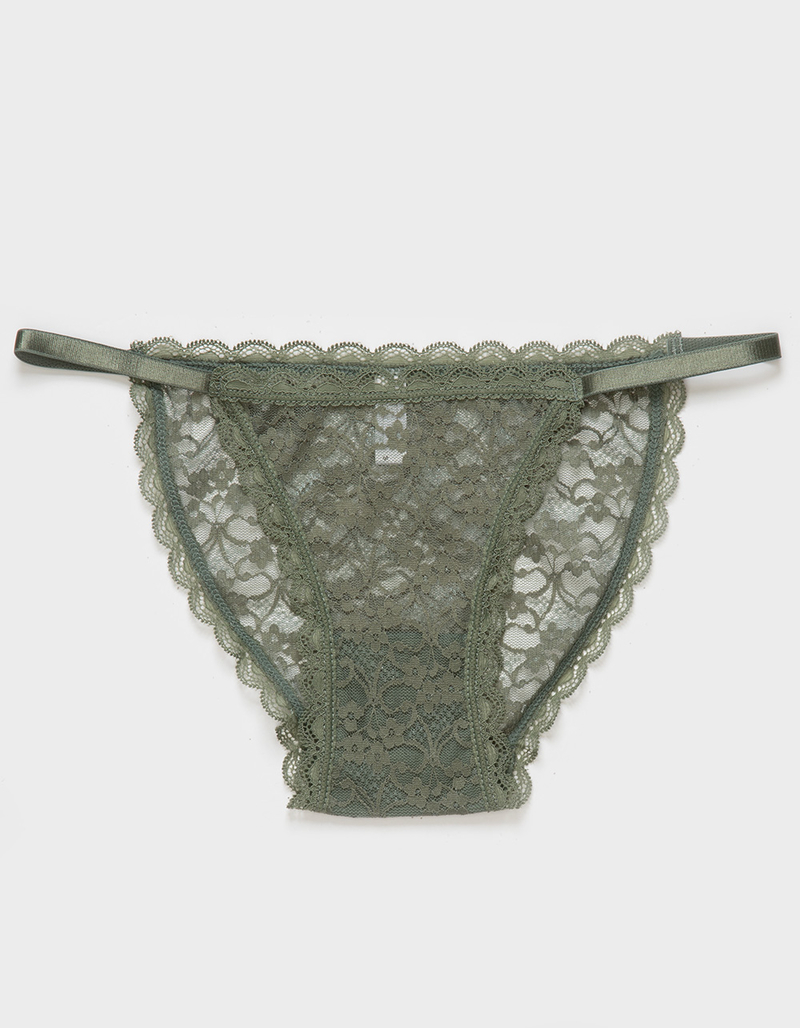 FULL TILT Strappy Side Lace Bikini Panties image number 0