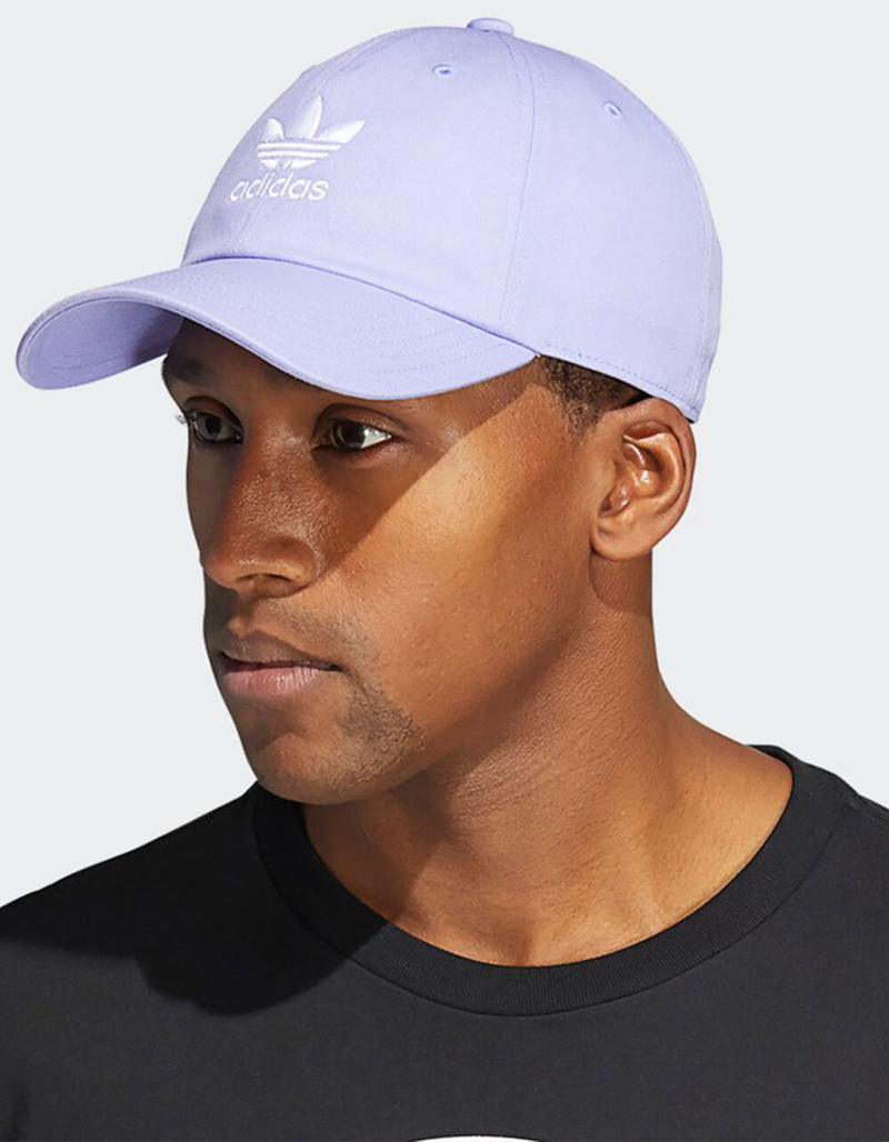 ADIDAS Originals Relaxed Mens Purple Strapback Hat image number 3