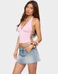 EDIKTED Azaria Bead Cut Out Halter Top image number 2