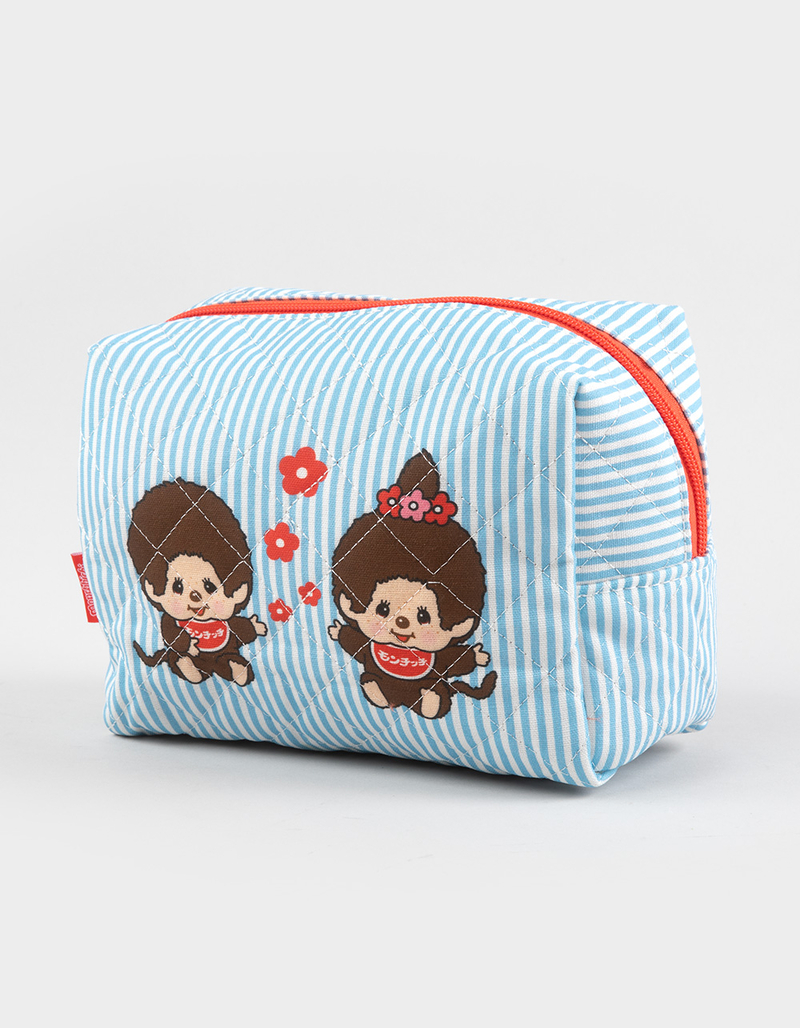 MONCHHICHI Striped Makeup Pouch image number 1