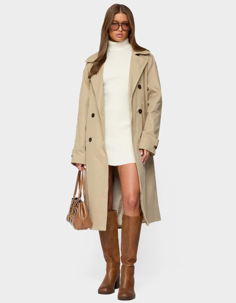 EDIKTED Amur Maxi Trench Coat image number 3