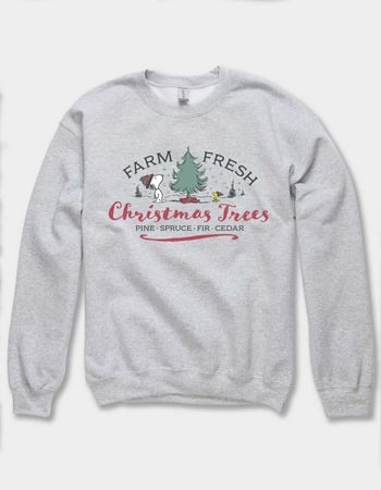 PEANUTS Farm Fresh Trees Unisex Crewneck Sweatshirt Primary Image