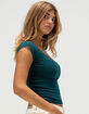 TILLYS Lace Trim Womens Tee image number 3