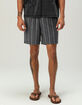 RSQ Mens Stripe Pull On Shorts image number 1